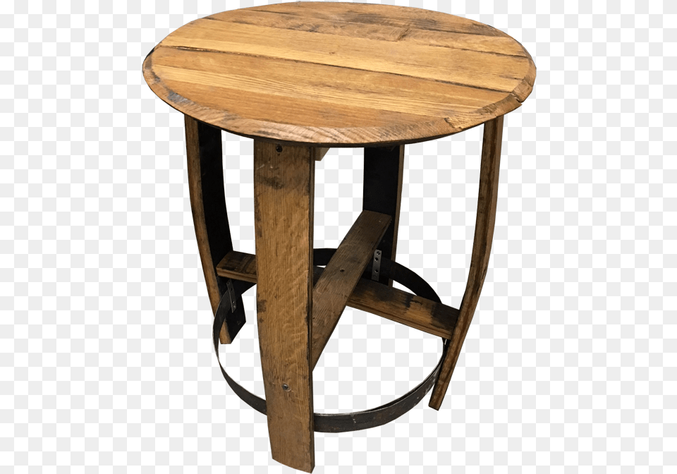 Bourbon Barrel Side Table Side Table On Transparent Background, Coffee Table, Furniture, Dining Table, Tabletop Png Image