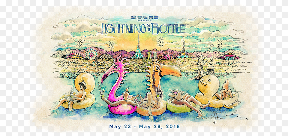 Boutique Camping A Tickets Thu May Event Lightning In A Bottle 2018, Baby, Person, Book, Publication Free Png Download