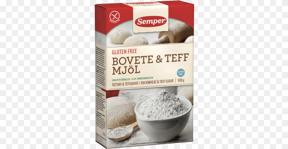 Bovete Teff Mjl368x5005 Semper Gluten Buckwheat Amp Teff Flour, Food, Powder Free Png Download