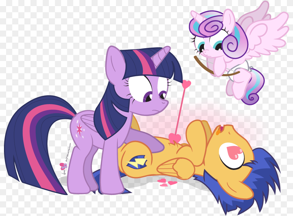 Bow And Arrow Bow Cupid Cute Dead Diaper Mlp Eg Flurry Heart, Book, Comics, Publication, Purple Free Transparent Png