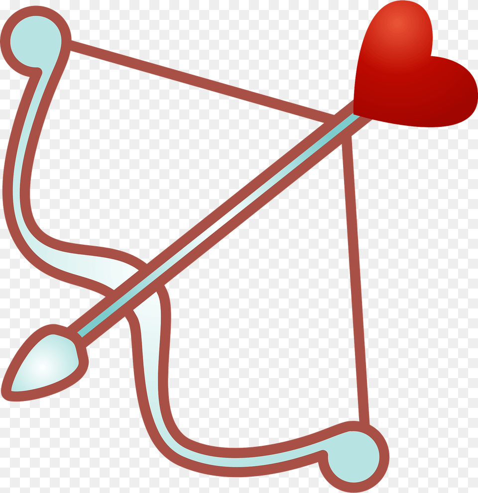 Bow And Arrow Clipart, Weapon, Cupid Png Image