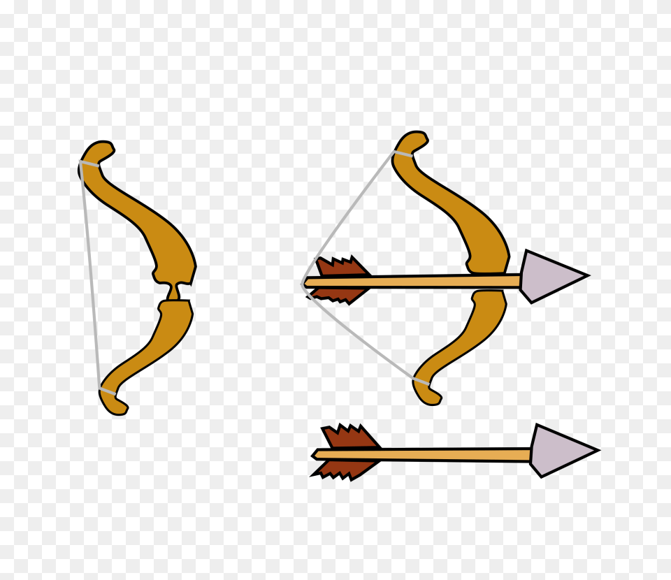 Bow And Arrow Clipart, Weapon Png Image