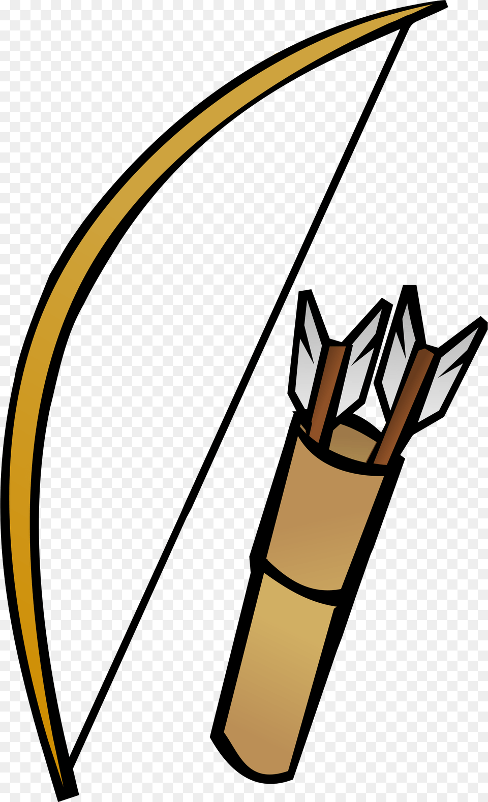 Bow And Arrow Clipart Bow And Quiver Clipart, Weapon Free Png