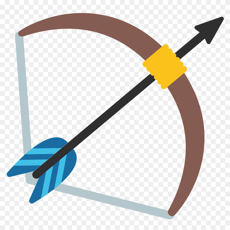 Bow And Arrow Emoji Clipart, Weapon Free Png