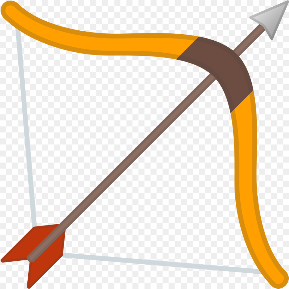 Bow And Arrow Icon Emoji Arco E Flecha, Weapon, Blade, Dagger, Knife Free Transparent Png