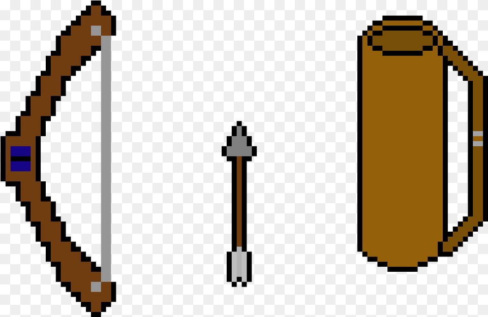 Bow And Arrow Pixel Art, Weapon Png