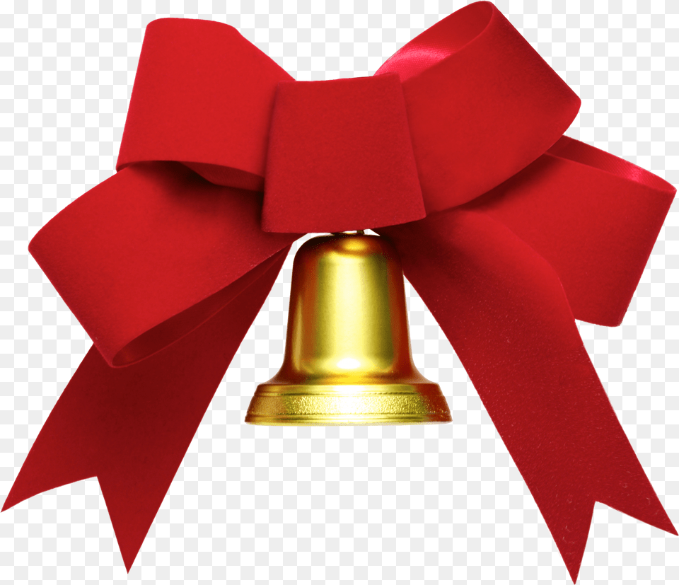 Bow And Bell Ribbon Bell Transparent Png Image