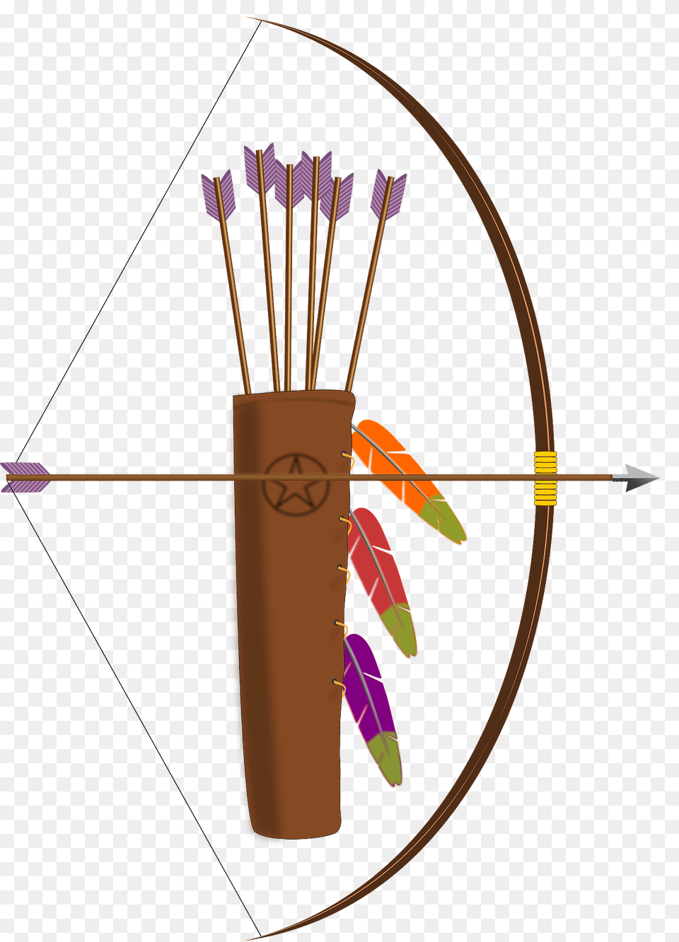 Bow Arrow And Quiver Clipart, Weapon Free Png