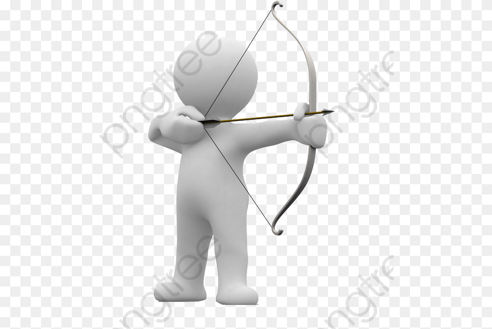 Bow Black And White Clipart Archery Anak Panah, Sport, Weapon, Archer, Person Free Png Download