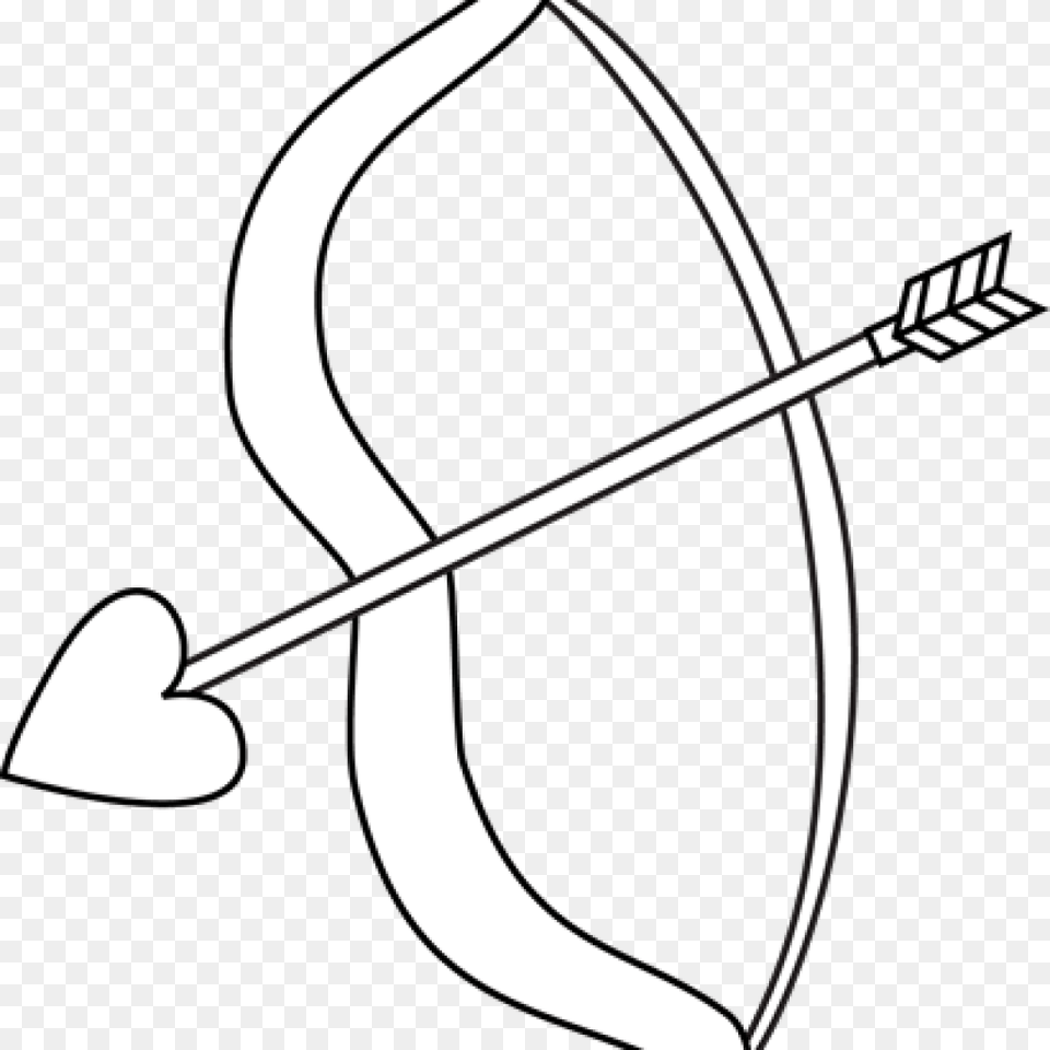 Bow Clipart Black And White Free Clipart Download, Weapon Png Image