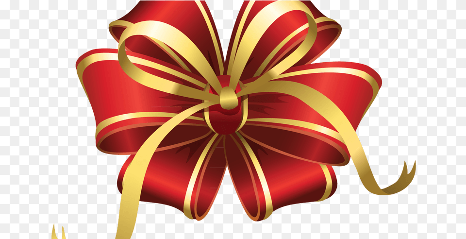 Bow Clipart Golden Red Ribbon, Gift, Dynamite, Weapon Free Png