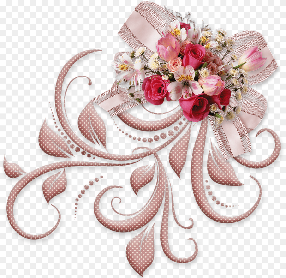 Bow Decoration, Flower Bouquet, Plant, Art, Pattern Free Png Download