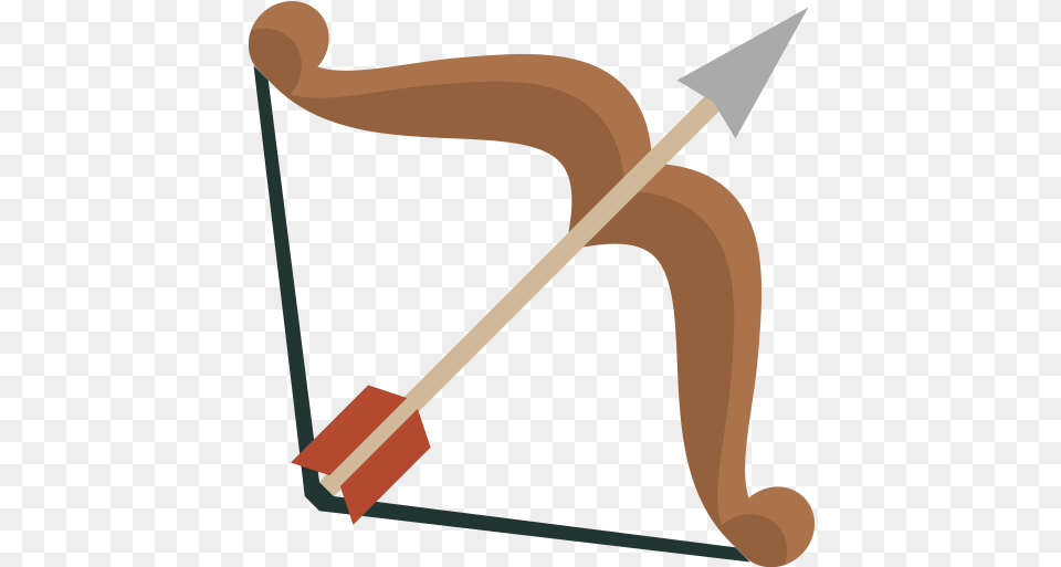 Bow Icon Free Icons Library Bow And Arrow Icon, Weapon, Device, Grass, Lawn Png Image