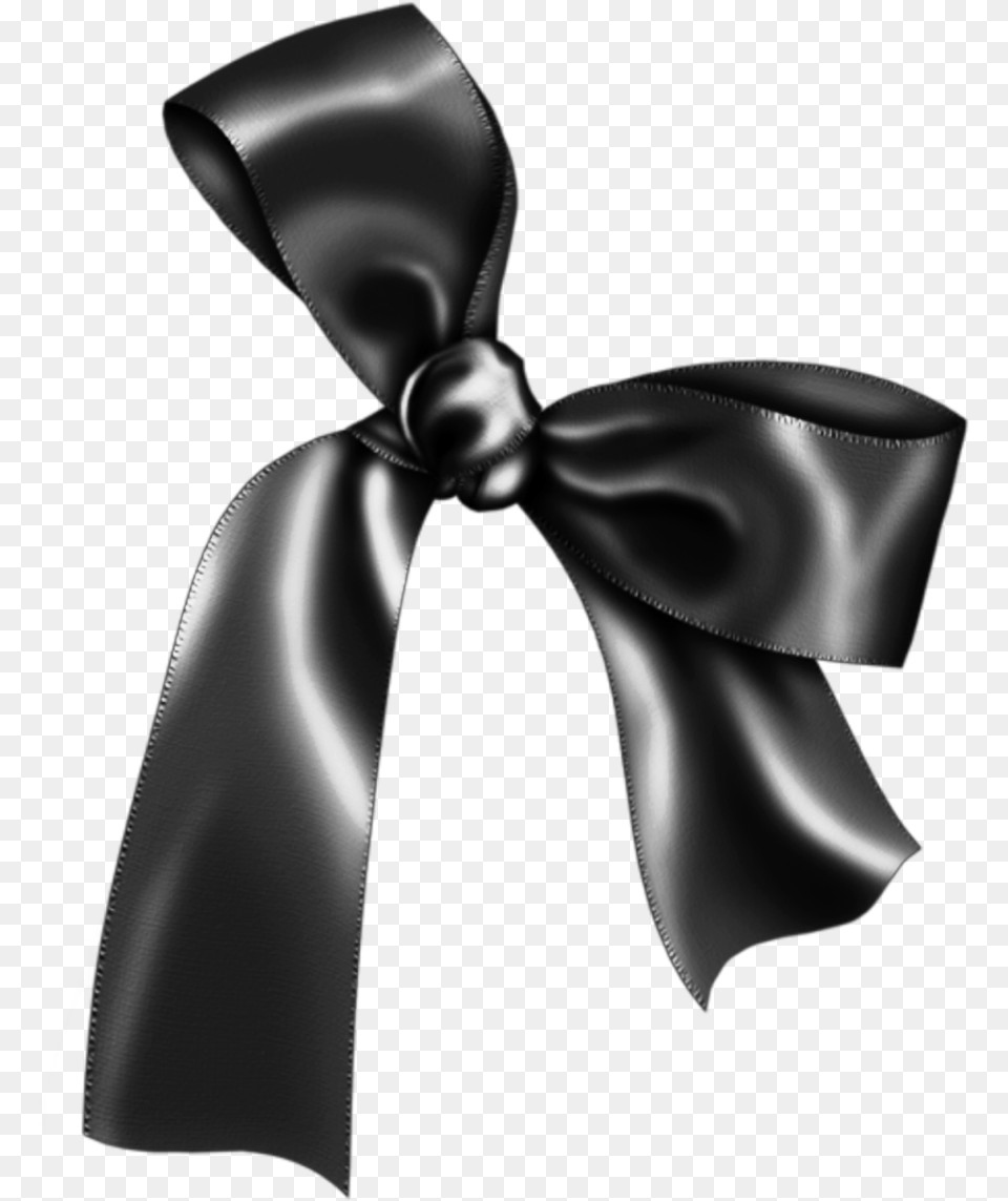 Bow Lazo Ribbon Cinta Black Negro Dark Oscuro Negro, Accessories, Formal Wear, Tie Free Png