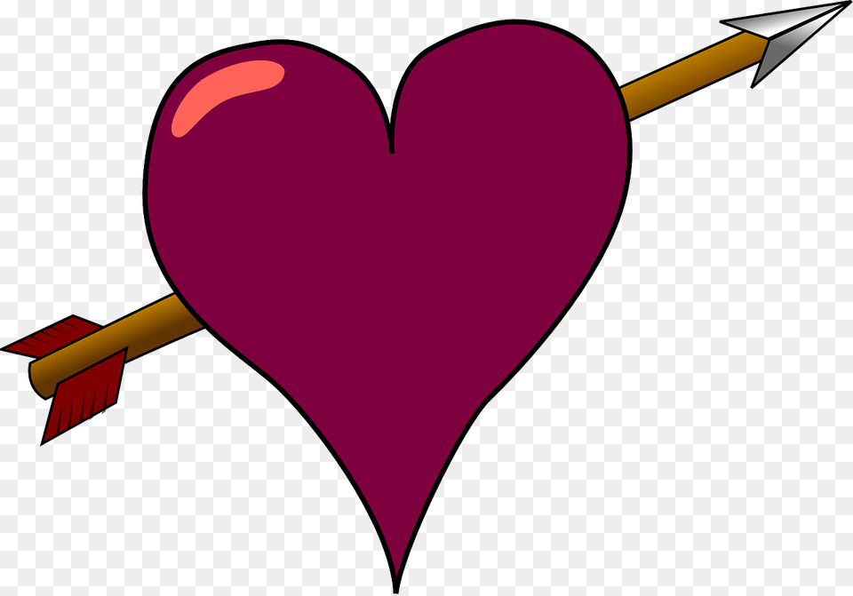 Bow N Arrow Heart Png