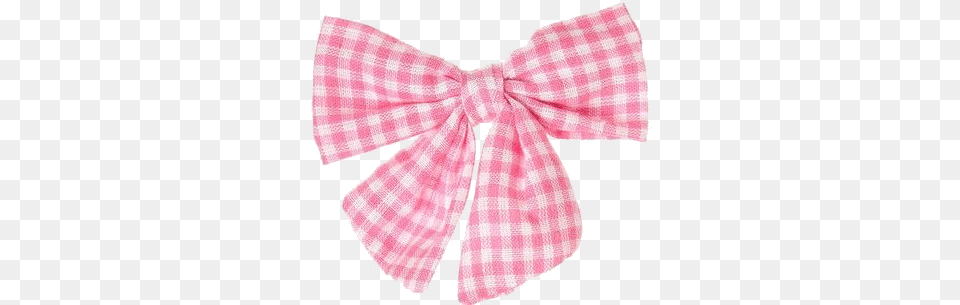Bow Pink Gingham Aesthetic Baby Sticker By Cute Mutt Ribbon Transparent Aesthetic, Accessories, Formal Wear, Tie, Blouse Png