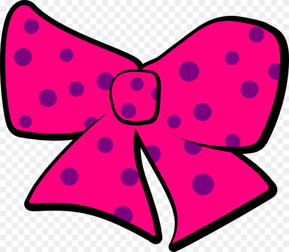 Bow Ribbon Girl Present Pink Purple Dots Fashion Minnie Mouse Pink Ribbon, Accessories, Formal Wear, Pattern, Tie Free Png