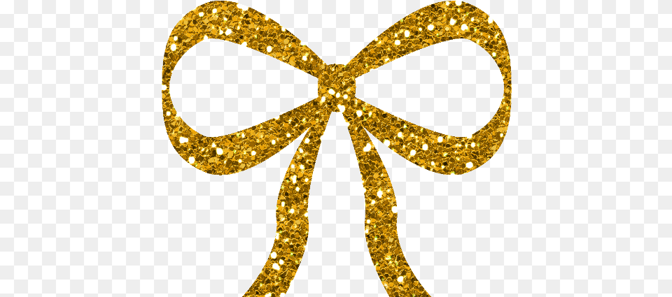 Bow Simple Glitter Gold Goldglitter Gokdbow Freetoedit Transparent Gold Glitter Bow, Accessories, Cross, Symbol, Formal Wear Png Image