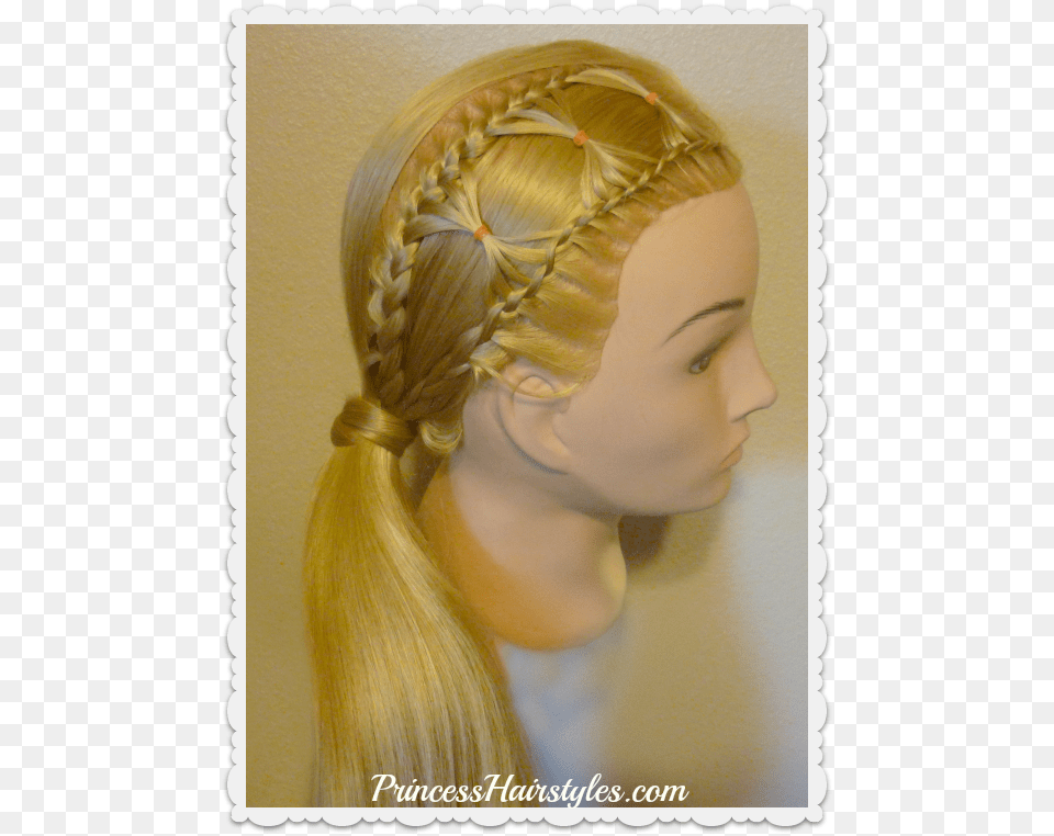 Bow Tie Braid Hairstyle Video Tutorial Hairstyle, Person, Face, Head, Hair Png