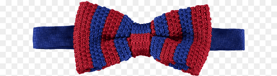 Bow Tie Knitted Blue Red Knitted Bows, Accessories, Formal Wear, Bow Tie Free Png