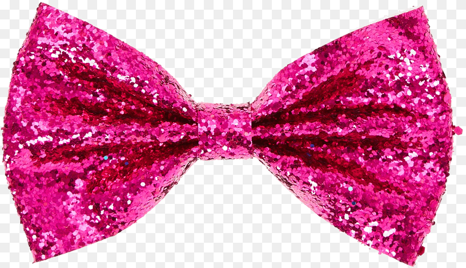 Bow Transparent Image Pink Glitter Bow Tie, Accessories, Formal Wear, Bow Tie, Purple Free Png