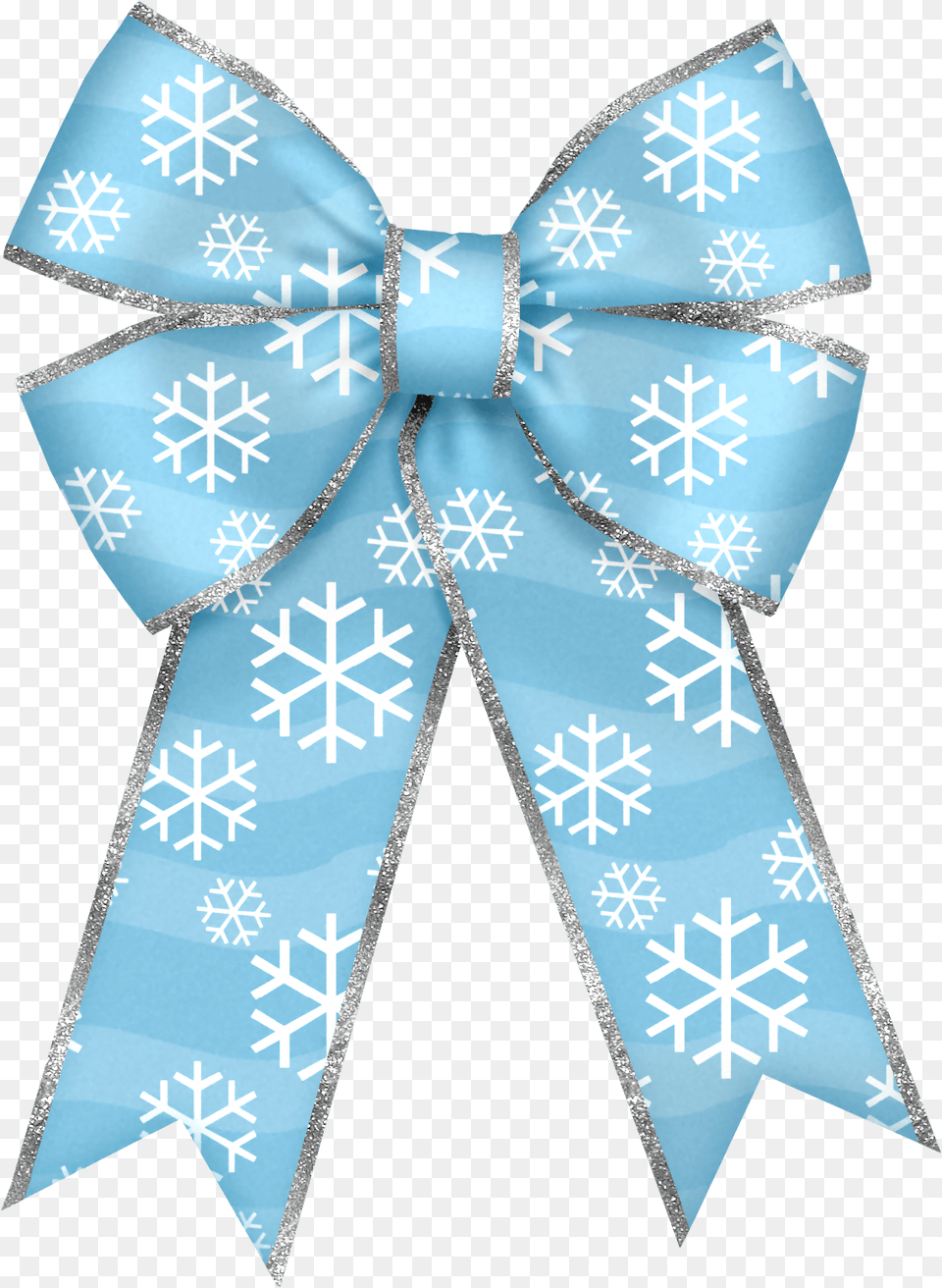 Bow With Snowflakes Clipart Christmas, Accessories, Formal Wear, Tie, Cross Free Transparent Png