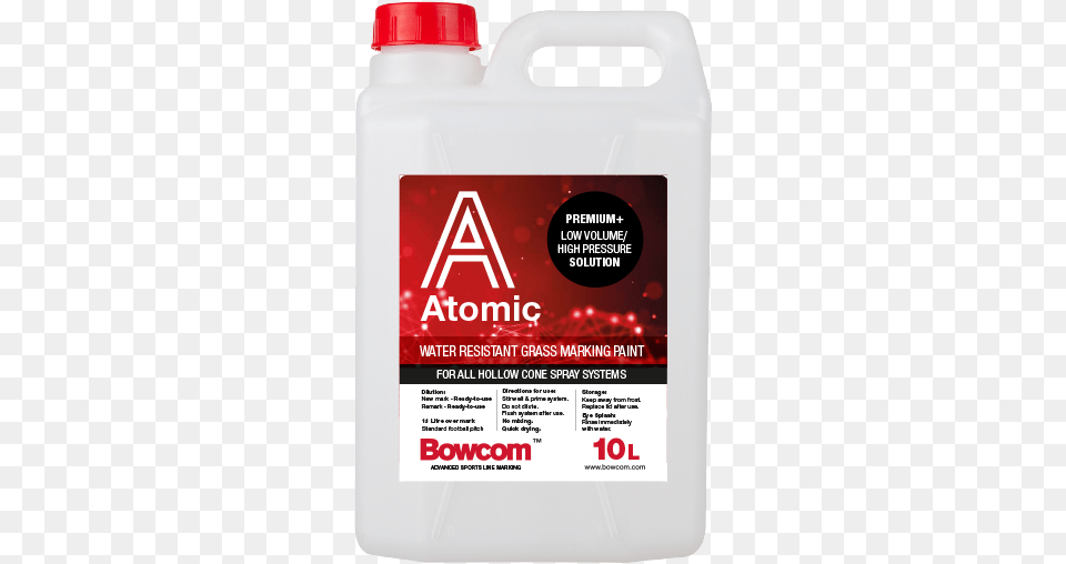 Bowcom Atomic Colours Bowgrass Quantum Line Marking Paint, Bottle Free Png