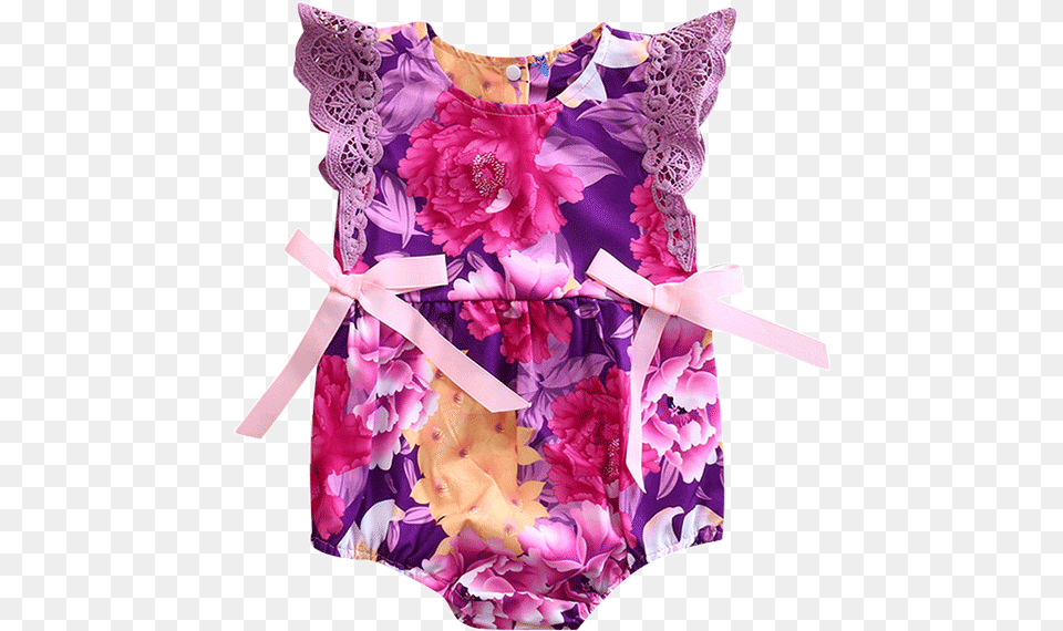 Bowknot Floral Lace Romper Bouquet, Blouse, Clothing, Dress Free Transparent Png