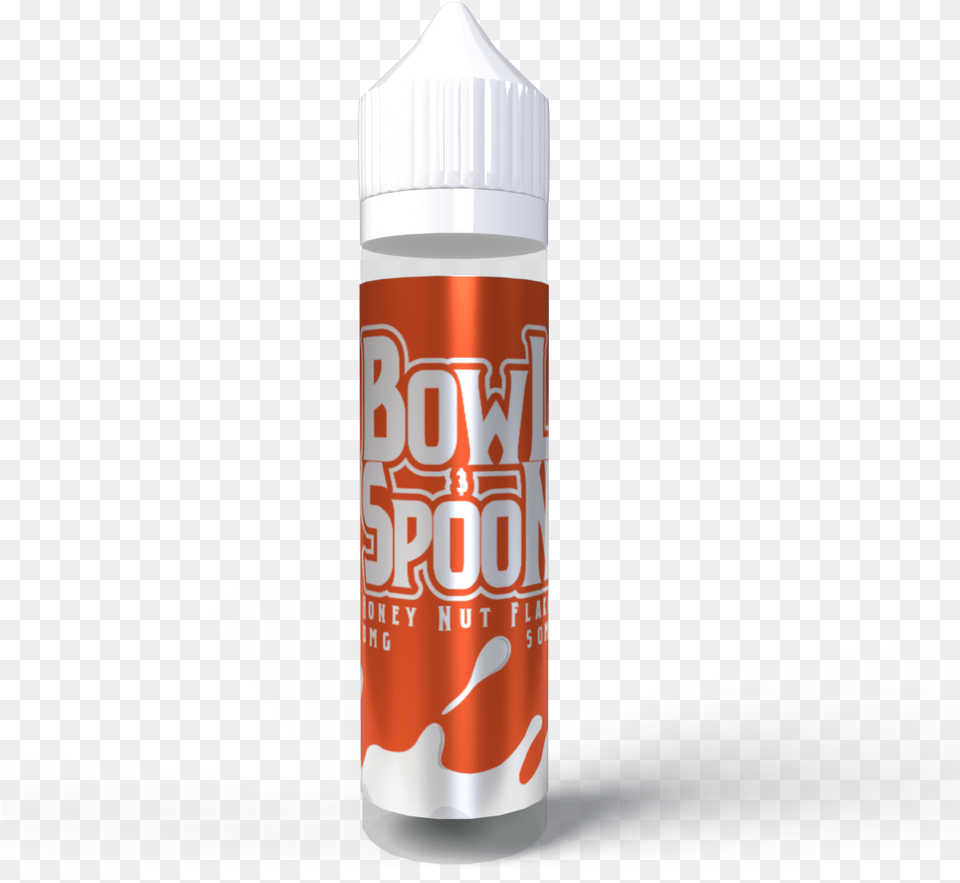 Bowl Amp Spoon Honey Nut Flakes Free Nicotine Shot E Liquid Bottle, Tin, Can, Cosmetics Png Image