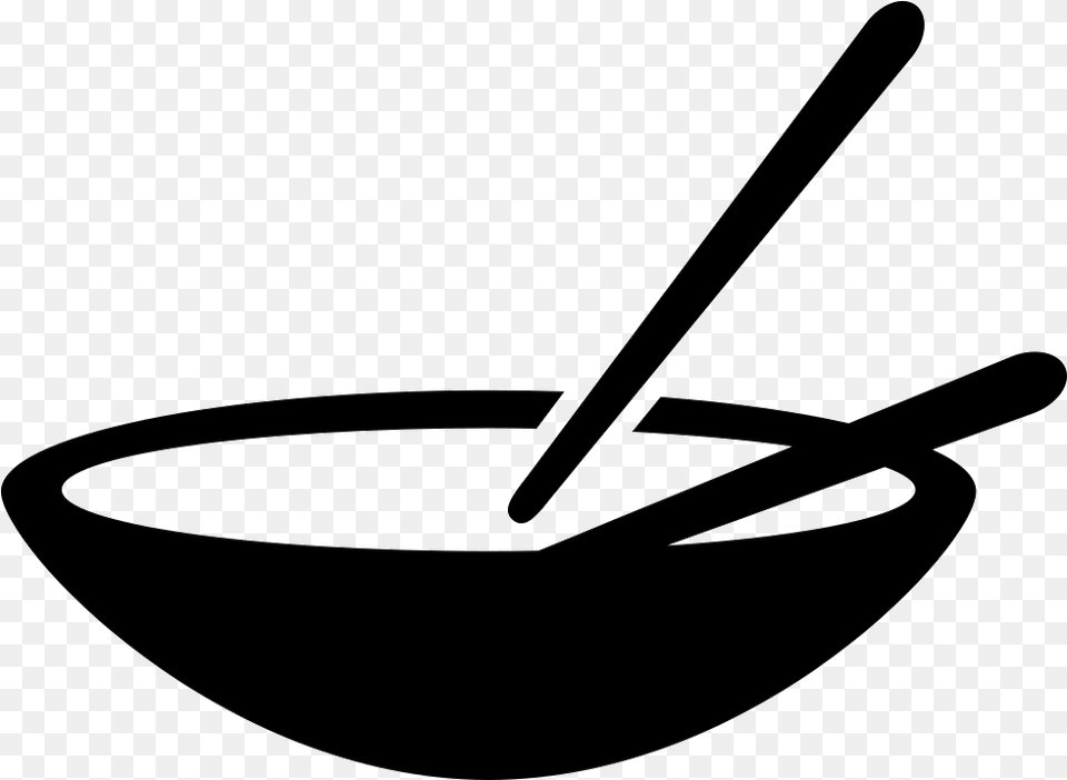Bowl And Chopsticks Of Japan Bowl And Chopsticks Icon, Soup Bowl, Cutlery, Spoon, Meal Free Png Download
