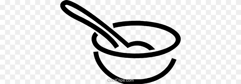 Bowl And Spoon Royalty Free Vector Clip Art Illustration Rit Foodshare, Cannon, Cutlery, Weapon, Smoke Pipe Png