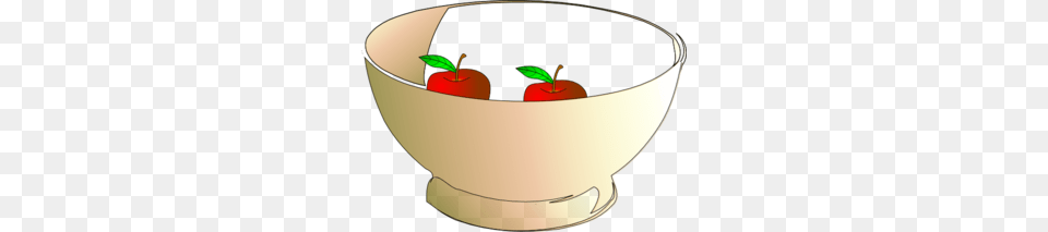 Bowl Apples Clip Art, Food, Fruit, Plant, Produce Png Image