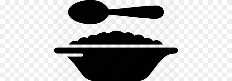 Bowl Breakfast Cereal Oatmeal Spoon Icon, Cutlery Png