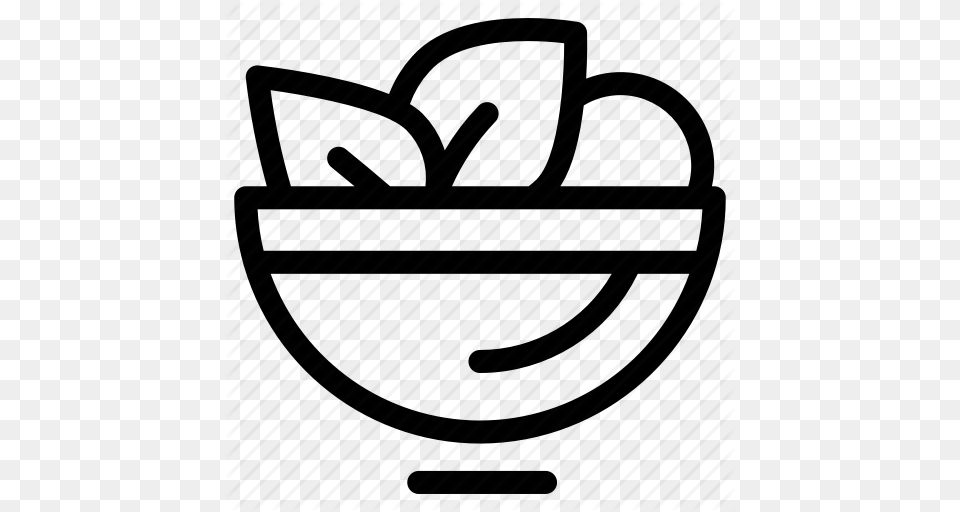 Bowl Dinner Green Healthy Meal Salad Salad Bowl Icon Png