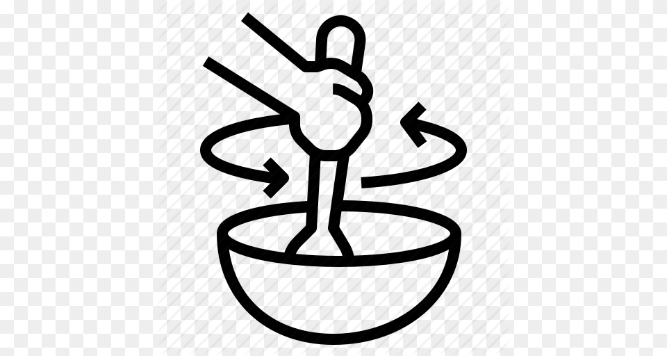 Bowl Food Mix Spatula Stir Icon, Cutlery, Water Free Png