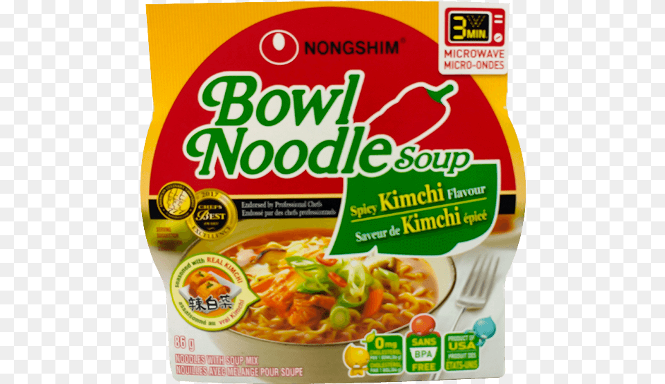 Bowl Noodle Soup Kimchi, Food, Meal, Ketchup, Pasta Png