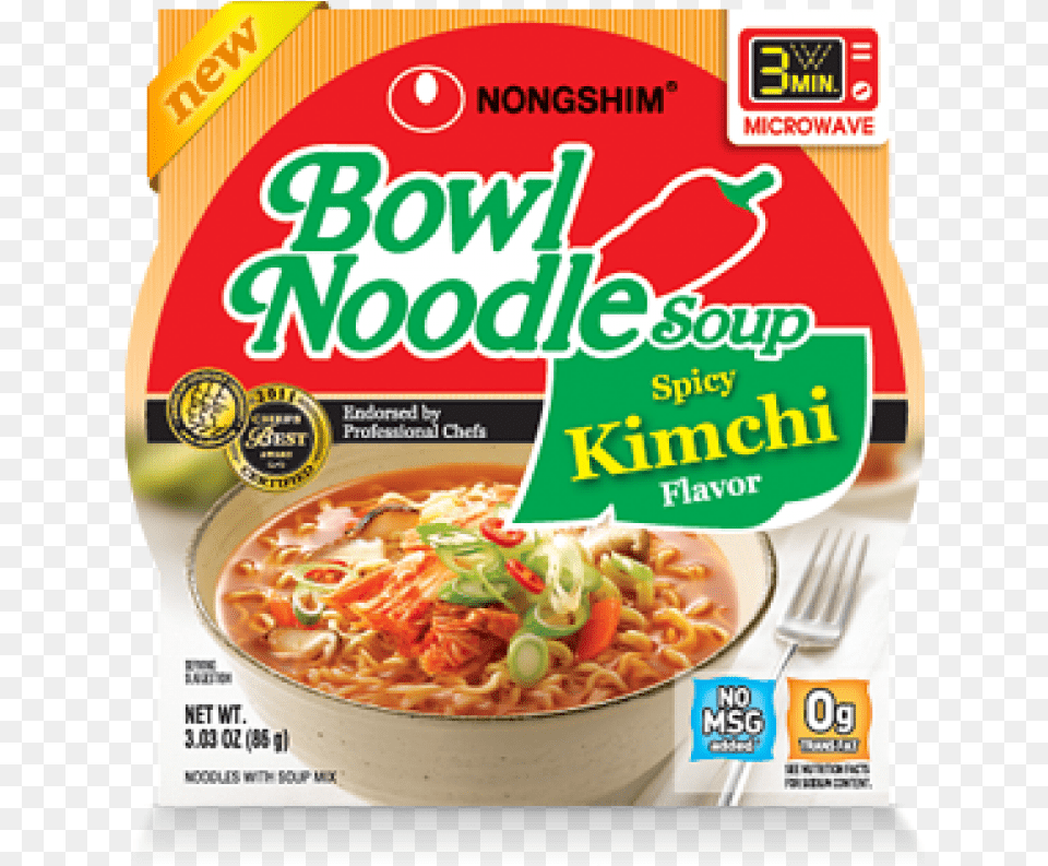 Bowl Noodle Spicy Kimchi, Dish, Food, Meal, Ketchup Free Transparent Png