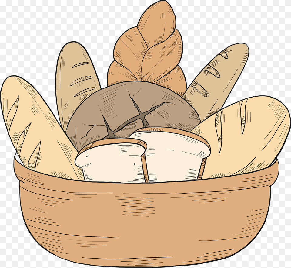 Bowl Of Bread Clipart, Cutlery, Basket, Spoon Free Png