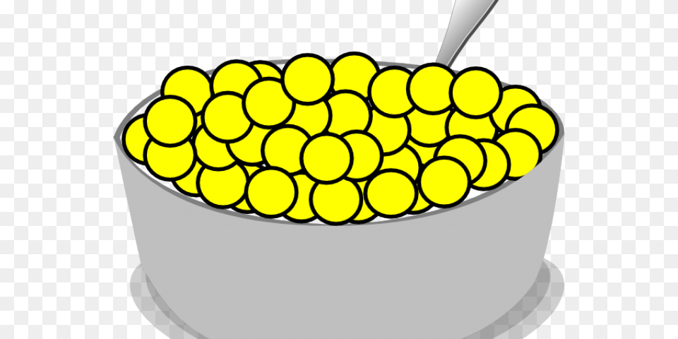 Bowl Of Cereal Clipart Transparent Cartoon Cereal Bowl, Corn, Food, Grain, Plant Png Image