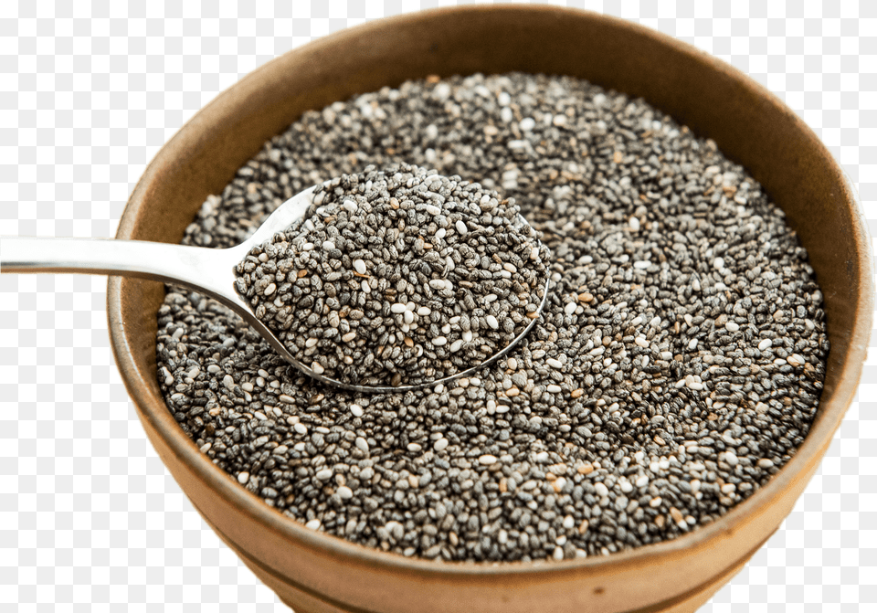 Bowl Of Chia Seeds Chia Seeds, Food, Grain, Produce, Seed Png