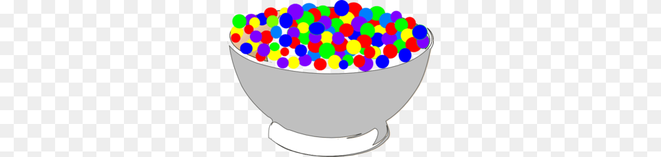 Bowl Of Colorful Cereal Clip Art, Food Free Png
