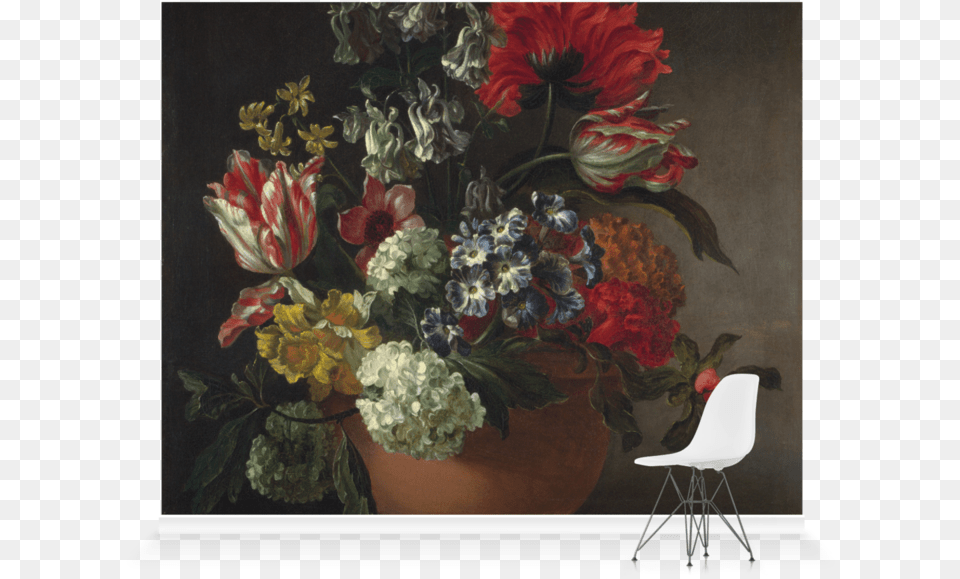 Bowl Of Flowers, Art, Painting, Furniture, Chair Png