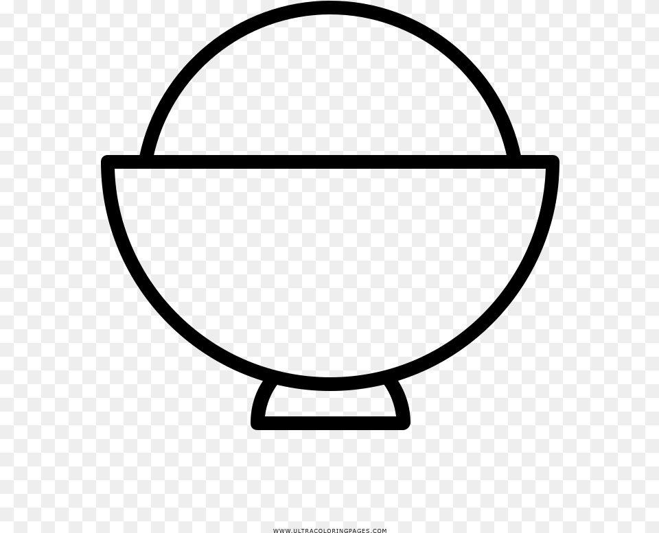 Bowl Of Rice Coloring, Gray Free Transparent Png