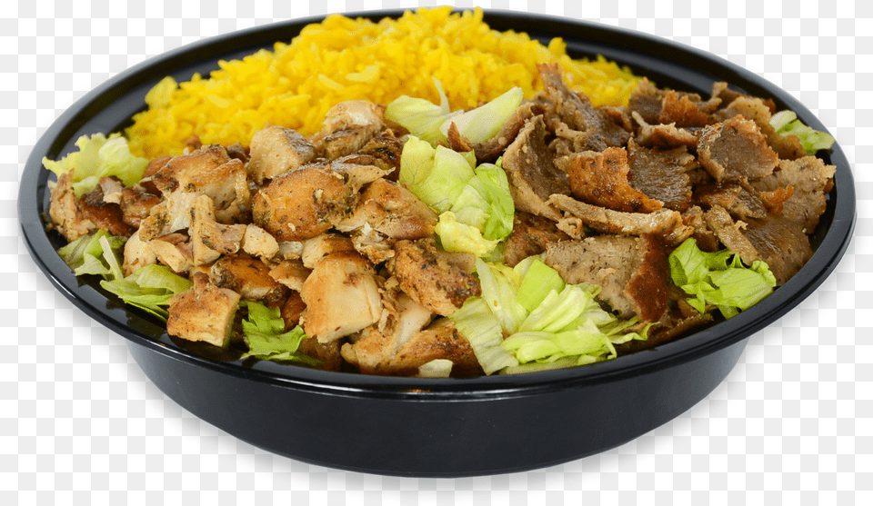 Bowl Of Salad Chicken Rice Bowl, Dish, Food, Food Presentation, Lunch Free Png Download