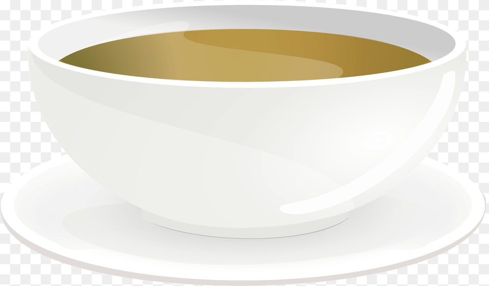 Bowl Of Soup Clipart, Cup, Hot Tub, Tub, Saucer Free Png