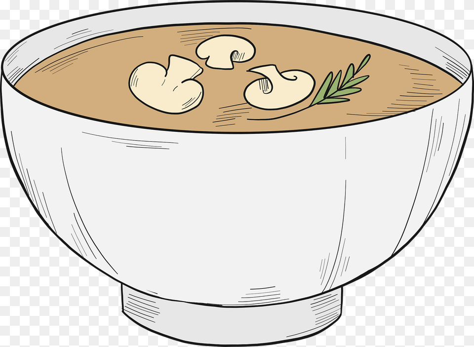 Bowl Of Soup Clipart, Dish, Food, Meal, Soup Bowl Png Image