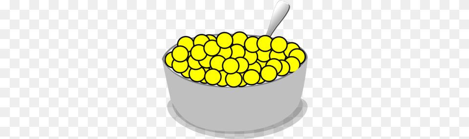 Bowl Of Yellow Cereal Clip Art, Cutlery, Corn, Food, Grain Free Transparent Png