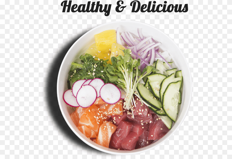 Bowl Poke Salmon Wasabi Mayo, Dish, Food, Meal, Lunch Free Png Download