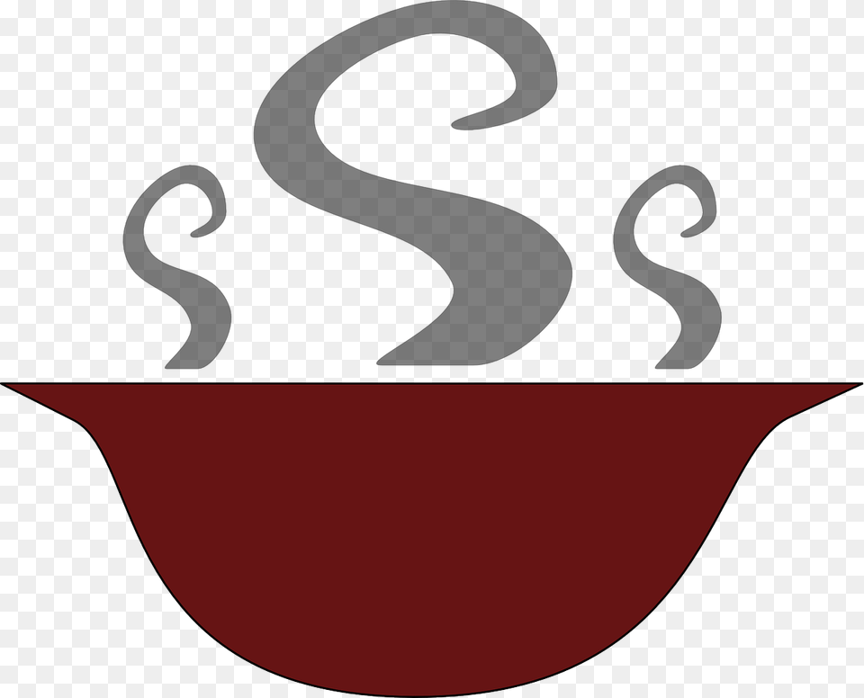 Bowl Water Food Steaming Soup Plate Cup Hot Bowl Of Soup, Stencil Free Png