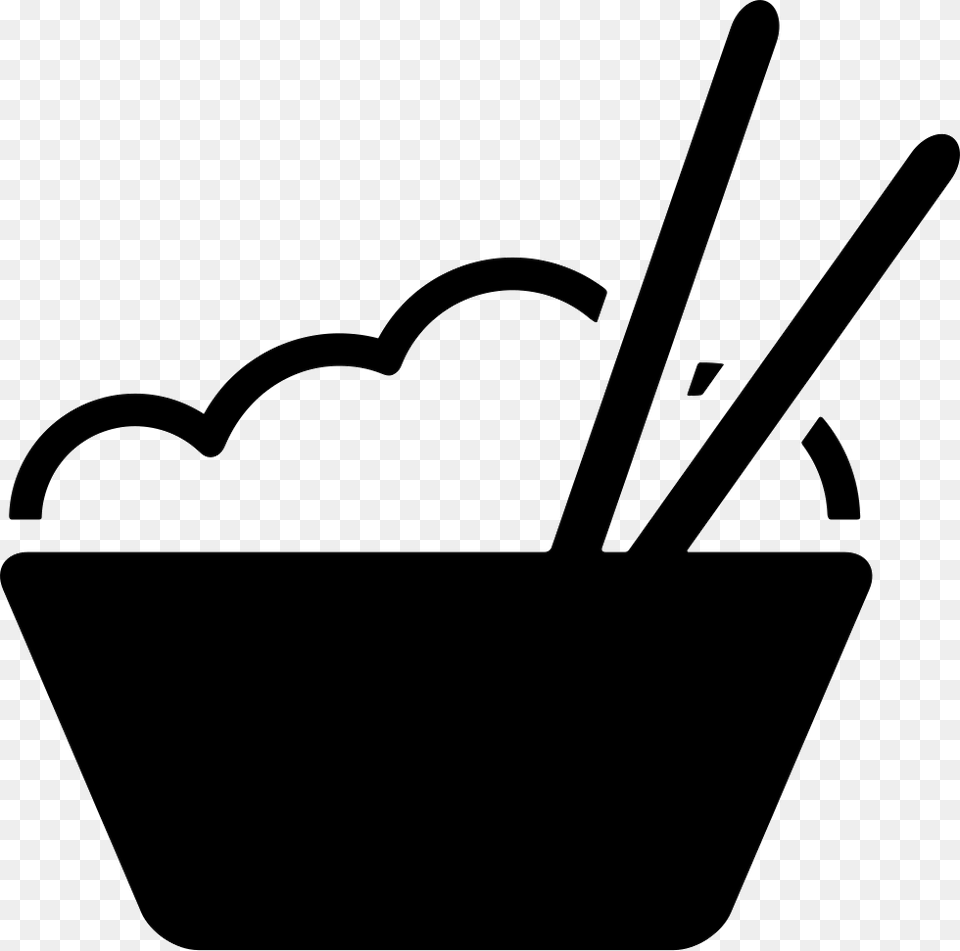 Bowl With And Chopsticks Bowl And Chopsticks Cutlery, Soup Bowl, Spoon, Plant Free Transparent Png